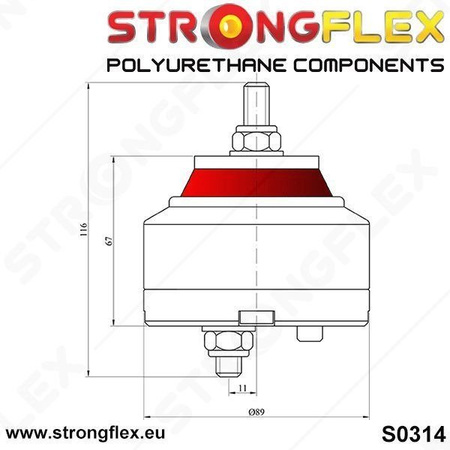 Poduszka silnika BMW E36 / E46 / Z3 / Z4
