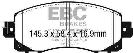 DPX2330 - Sada brzdových destiček Série ULTIMAX2 EBC Brakes