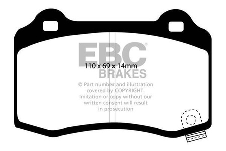 DP1788 - Sada brzdových destiček Série ULTIMAX2 EBC Brakes