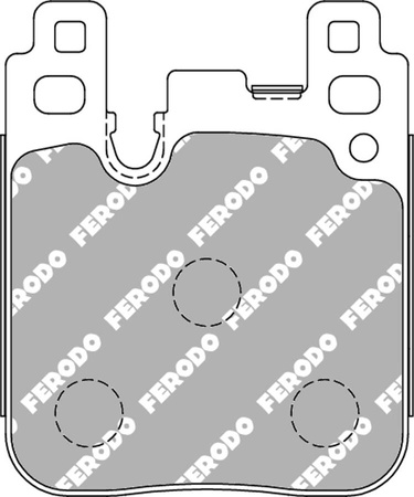 Zadní brzdová destička Ferodo Racing DS2500 FCP4663H BMW 1 F20 F21 2 Coupe F22 F87 3 F30 F35 F80 F30,F80 Gran Turismo F34 Touring F31 4 Convertible F33 F83 F32 F82 F36,
