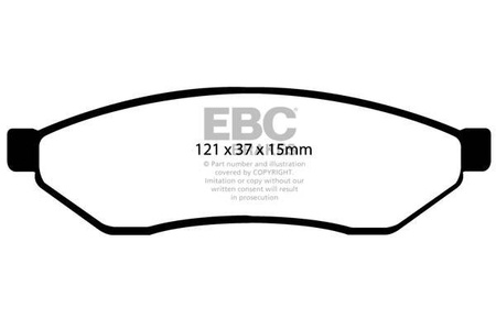 DP1546 - Sada brzdových destiček Série ULTIMAX2 EBC Brakes