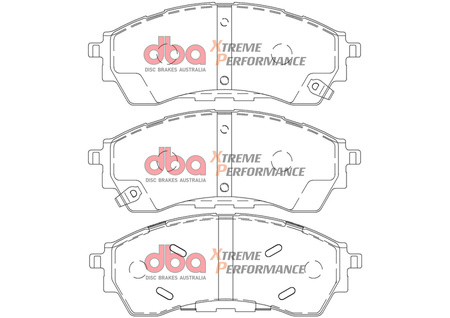 Přední brzdové destičky DBA Brake Pads Xtreme Performance - DB2379XP FORD Ranger