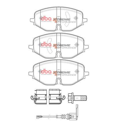 Přední brzdové destičky DBA Brzdové destičky Xtreme Performance - DB15091XP SKODA Octavia (NX)