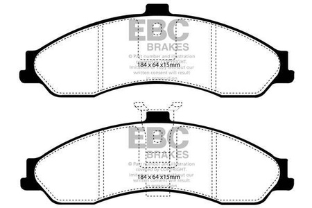 DP1505 - Sada brzdových destiček Série ULTIMAX2 EBC Brakes