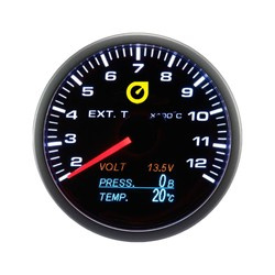 Ukazatel teploty výfukových plynů EGT Auto Gauge 4 IN 1 60mm