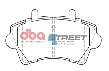 Přední brzdové destičky DBA Brake Pads Street Series Semi-metallic - DB1963SS NISSAN Interstar OPEL Movano RENAULT Master VAUXHALL