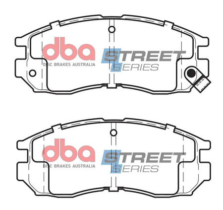 Přední brzdové destičky DBA Brake Pads Street Series Ceramic - DB1249SS CHRYSLER USA Sebring Coupe HYUNDAI Santamo MITSUBISHI Chariot Colt Eclipse Eterna FTO Galant Lancer Evo 1 Legnum Libero RVR Space Wagon Spacerunner PROTON Malaysia and Philippines