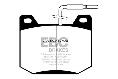 DP123 - Sada brzdových destiček Série ULTIMAX2 EBC Brakes