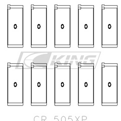 Obal ložiska ojnice King AUDI ABB, ABM, ADP, PP, RN - CR 505XP