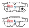 Zadní brzdové destičky DBA Brake Pads Street Series Ceramic - DB1163SS HONDA City Civic 5th Gen EG5 EG6 EG9 EH9 MA9 MB1 6th EK1 EK4 MA8 MB4 CRX Del Sol EG2 Jazz GK3