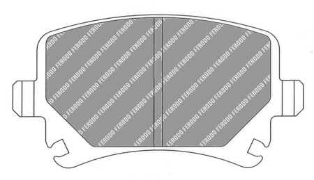 Zadní brzdová destička Ferodo Racing DS2500 FCP1636H AUDI A3 TT SEAT ALHAMBRA LEON Toledo III SKODA Octavia II SUPERB II 3T4 Estate 3T5 VOLKSWAGEN CC 358 EOS 1F7 1F8 Golf 5 GOLF V 1K1 Convertible 517 PASSAT SCIROCCO SHARAN Touran