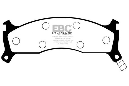 DP1073 - Sada brzdových destiček Série ULTIMAX2 EBC Brakes