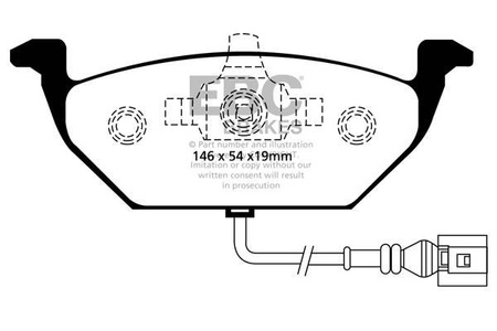 DP1329 - Sada brzdových destiček Série ULTIMAX2 EBC Brakes