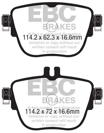 DP32337C - Sada brzdových destiček Série REDSTUFF EBC Brakes