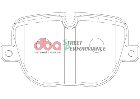 Zadní brzdové destičky DBA Brake Pads Street Performance - DB2207SP LAND ROVER Range L322 Sport L320
