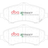Přední brzdové destičky DBA Brake Pads Street Performance Hawk HB569x.650 - DB2002SP CHRYSLER UK Grand Voyager USA DODGE Journey Nitro FIAT Freemont JEEP Cherokee Wrangler JK LANCIA