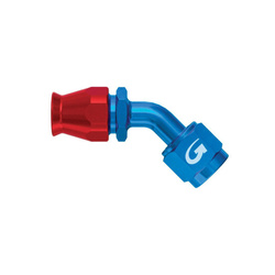 Úhlová tvarovka Goodridge JIC 45° s vnitřním závitem pro hliníkové trubky středního tlaku řady 600