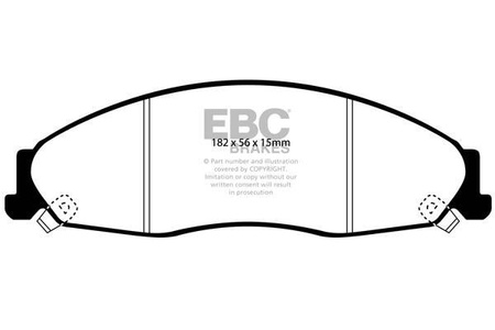 DP1645 - Sada brzdových destiček Série ULTIMAX2 EBC Brakes