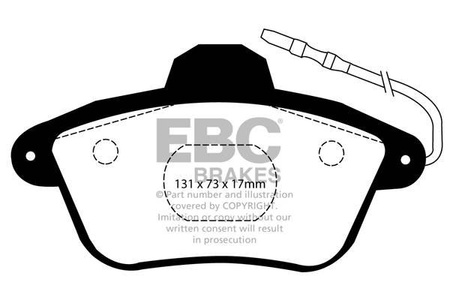 DP41526R - Sada brzdových destiček Série YELLOWSTUFF EBC Brakes