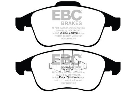 DP1992 - Sada brzdových destiček Série ULTIMAX2 EBC Brakes