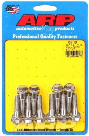 Sady čepů pro záhlaví ARP 434-1104 ARP Header Bolt Kit Chevy SB 6.2L LT1 SS Hex Chevrolet LS Gen V