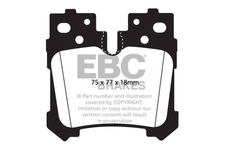 DP1812 - Sada brzdových destiček Série ULTIMAX2 EBC Brakes
