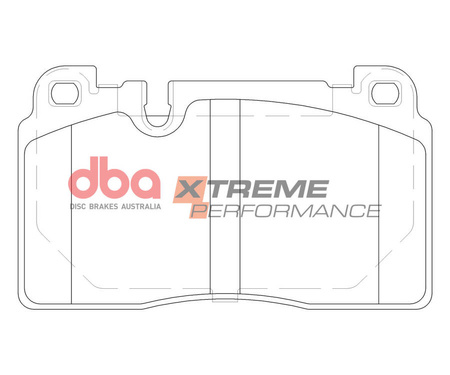 Přední brzdové destičky DBA Brake Pads Xtreme Performance - DB15111XP AUDI A6 C7 quattro Avant A7 4G8 Q5 8R PORSCHE Macan