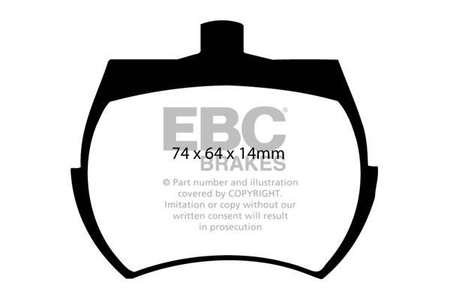 DP3127C - Sada brzdových destiček Série REDSTUFF EBC Brakes