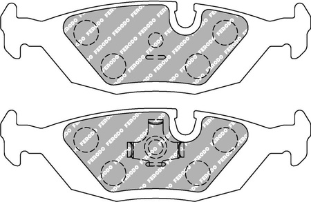 Zadní brzdová destička Ferodo Racing DS3000 FCP296R BMW 3 E30 Convertible Touring 5 E28 6 E24 7 E23,