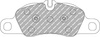 Přední brzdová destička Ferodo Racing DS3.12 FCP4805G PORSCHE 718 BOXSTER 982 CAYMAN 911 991 997 Convertible Targa 981 Spyder 987 987 