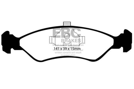 DP766 - Sada brzdových destiček Série ULTIMAX2 EBC Brakes