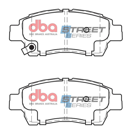 Přední brzdové destičky DBA Brake Pads Street Series Ceramic - DB1378SS TOYOTA Yaris XP10 NCP10 JT NLP10 SCP10