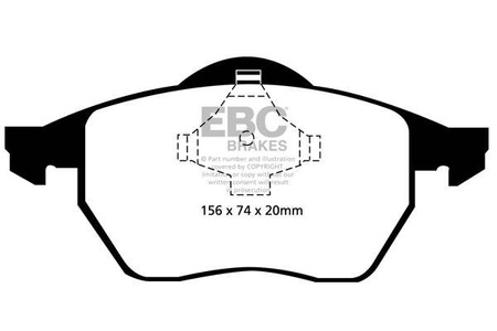 DP1324 - Sada brzdových destiček Série ULTIMAX2 EBC Brakes