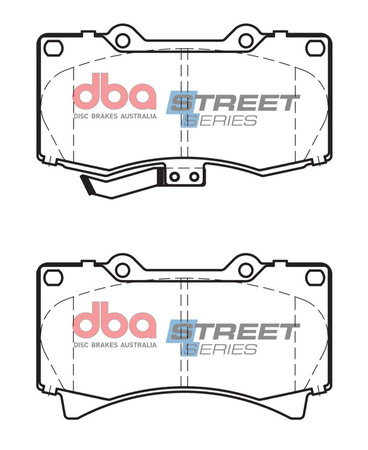 Přední brzdové destičky DBA Brake Pads Street Series Semi-metallic - DB2188SS HUMMER H3 H3T