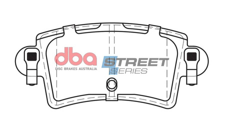 Zadní brzdové destičky DBA Brake Pads Street Series Semi-metallic - DB1964SS NISSAN Interstar OPEL Movano RENAULT Master VAUXHALL