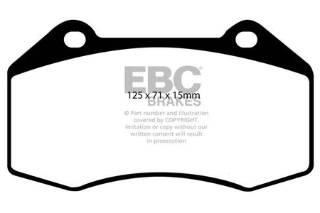 DP81539RP1 - Sada závodních brzdových destiček Série RP-1 Racing EBC Brakes