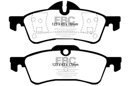 DP51701NDX - Sada brzdových destiček Série BLUESTUFF NDX EBC Brakes