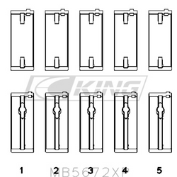 Obal hlavního ložiska King FORD YB 2.0L DOHC COSWORTH - MB5672XP.026