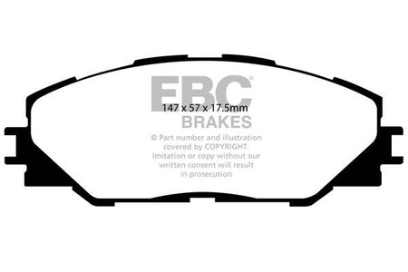 DP1792 - Sada brzdových destiček Série ULTIMAX2 EBC Brakes