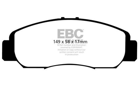DP31669C - Sada brzdových destiček Série REDSTUFF EBC Brakes