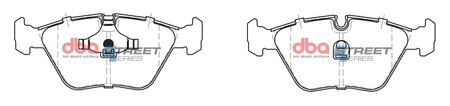 Přední brzdové destičky DBA Brake Pads Street Series Ceramic - DB1131SS BMW ALPINA Roadster S E85 5 Series E34 518 520 524 525 530 535 540 7 E32 730 735 740 750 M-Roadster M3 E36 E46 M5 E34 Z3 Z4 E85 E86 WIESMANN MF 3 30