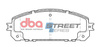 Přední brzdové destičky DBA Brake Pads Street Series Ceramic - DB2337SS JEEP Cherokee