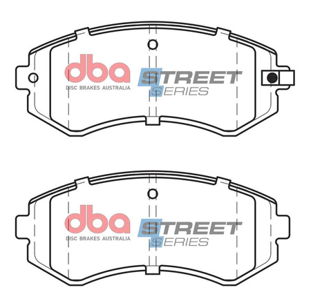 Zadní brzdové destičky DBA Brake Pads Street Series Ceramic - DB1148SS NISSAN Aust NZ 180SX Silvia S14 Skyline R32 Patrol Y61