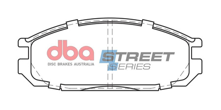 Zadní brzdové destičky DBA Brake Pads Street Series Ceramic - DB1146SS NISSAN Patrol Y60