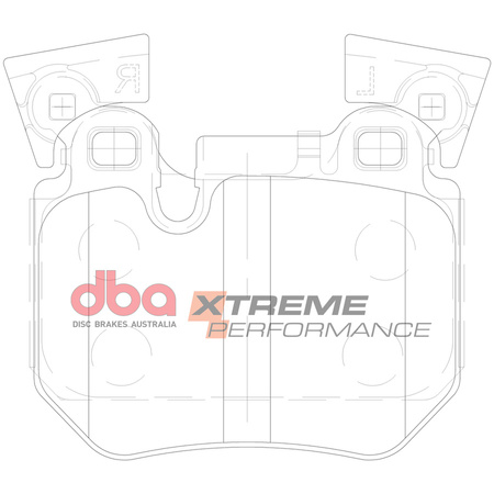 Zadní brzdové destičky DBA Brake Pads Xtreme Performance Hawk HB604x.598 - DB2196XP BMW 1 Series E82 Coupe 135 E88 Convertible