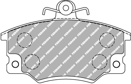 Přední brzdová destička Ferodo Racing DSUNO FCP370Z ABARTH RITMO 138A Strada ALFA ROMEO 145 146 155 AUDI 100 80 AUTOBIANCHI Y10 FIAT Argenta Panda Punto Regata Ritmo Tempra Tipo INNOCENTI Mille LANCIA Dedra Delta Prisma PRISMA 831 Y 840A VOLVO 340 340-360