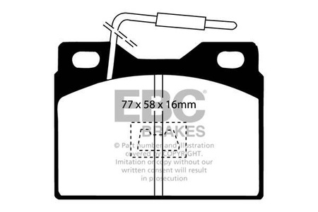 DP220/9 - Sada brzdových destiček Série ULTIMAX2 EBC Brakes