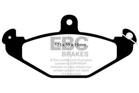 DP4885R - Sada brzdových destiček Série YELLOWSTUFF EBC Brakes