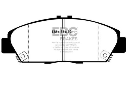 DP975 - Sada brzdových destiček Série ULTIMAX2 EBC Brakes
