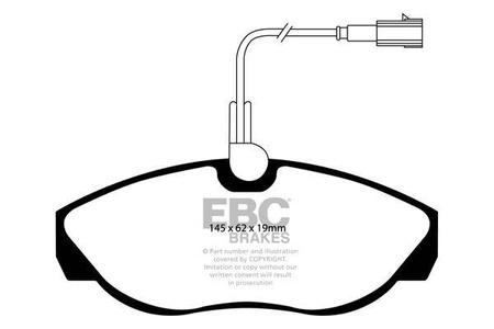 DP1417 - Sada brzdových destiček Série ULTIMAX2 EBC Brakes